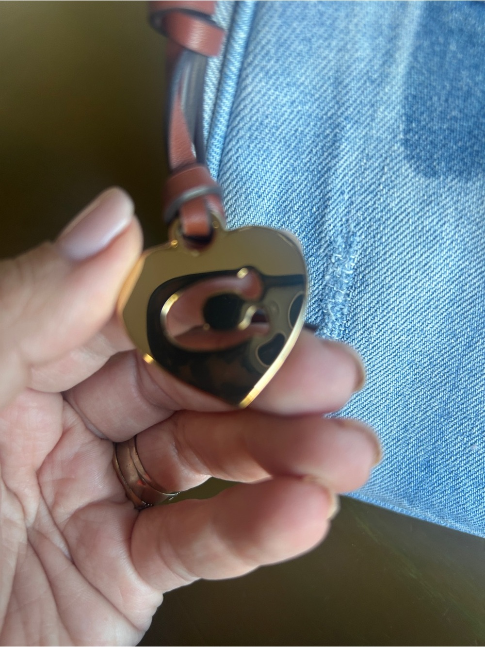 NWOT Coach Loved Denim Teri with Charms - Picture 5 of 6